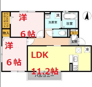 【間取り】 | エトワールＭ　B棟 | エトワールＭ　B棟の間取りです。