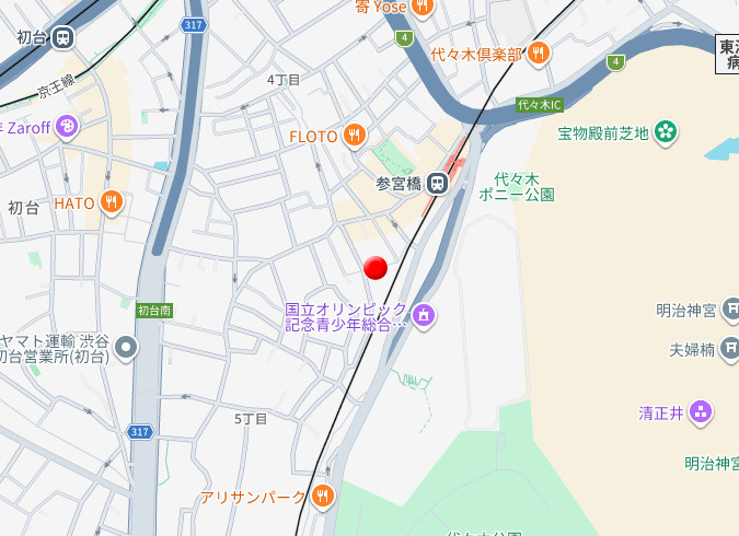 クレセール代々木の地図