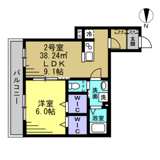 【間取り】 | Ajour蘇我06