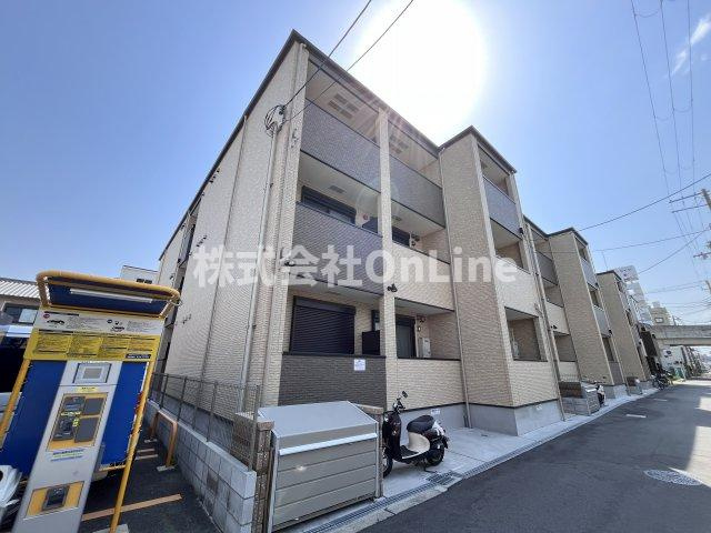大阪市平野区加美東４丁目のアパートの外観