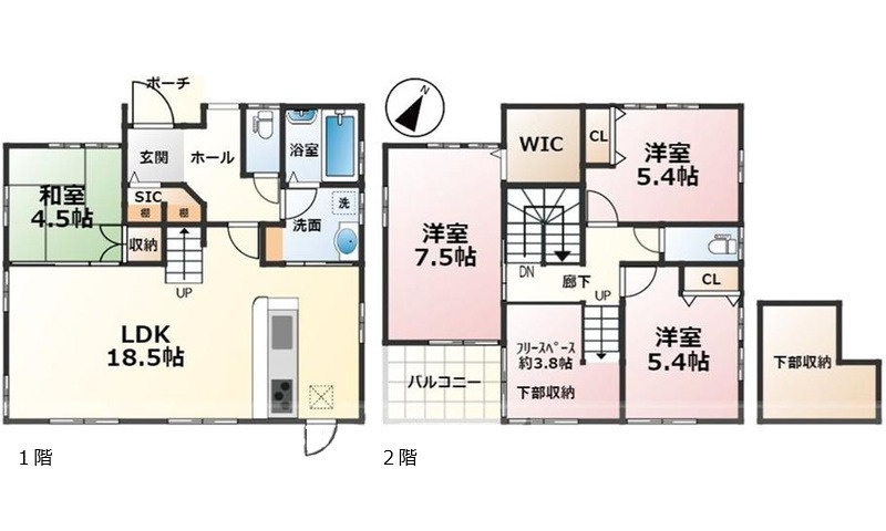安佐南区山本新町5丁目の間取り