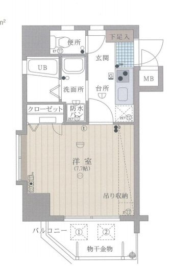 レジデンシャルヒルズ呉服の間取り|使いやすい間取りです。