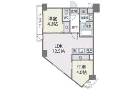 エフパルク高宮2の間取り|使いやすい間取りです。