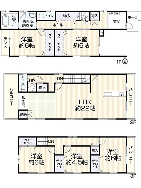 西難波町四丁目戸建の間取り