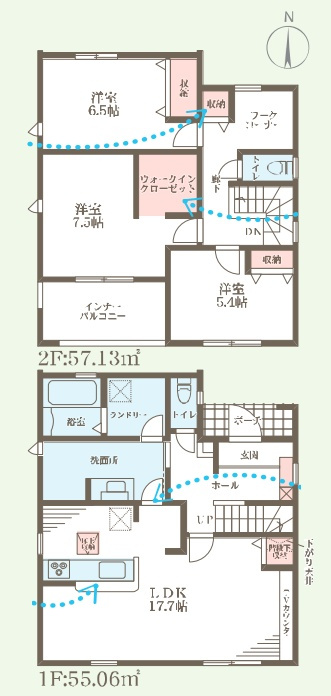 西脇市和田町　第8期　新築一戸建ての間取り|2号地