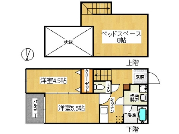 コンフォートベネフィスジオ貝塚駅前の間取り|使いやすい間取りです。