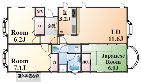 メゾン・ド・レーブ本山の間取り