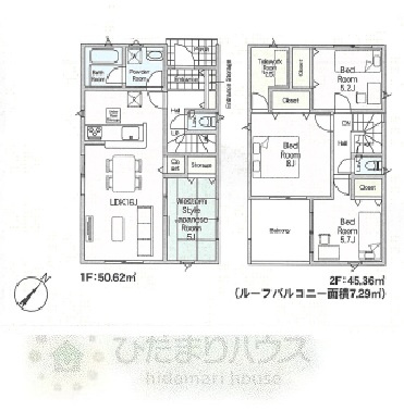 野田市中里第6　新築戸建　7号棟の間取り|4LDK+テレワークルーム+駐車場スペース2台分