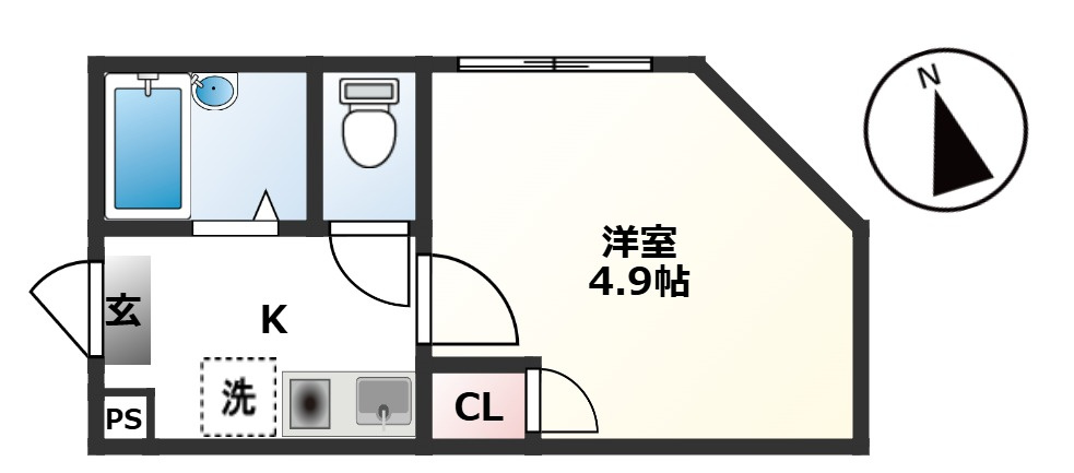 L.メゾン扇B棟の間取り