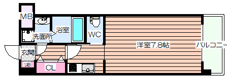 【間取り】 | レジュールアッシュ江坂