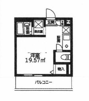ウィステリアⅤの間取り|間取りです。