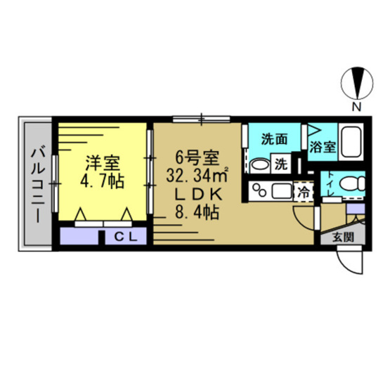 【間取り】 | Ajour蘇我06