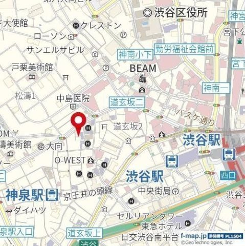 マイキャッスル渋谷JPの地図