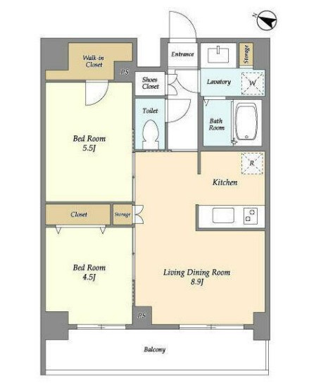 文京区関口３丁目の賃貸マンションの間取り