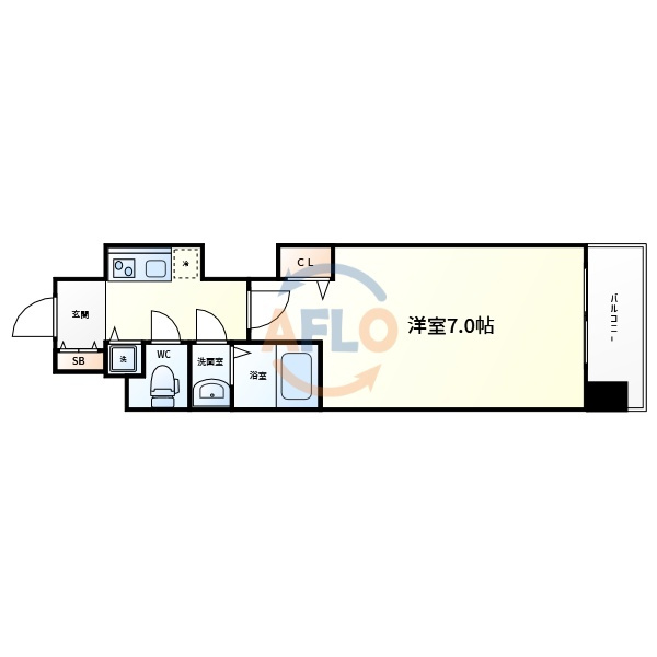 プレサンス谷町キャトルの間取り|プレサンス谷町キャトル　間取り