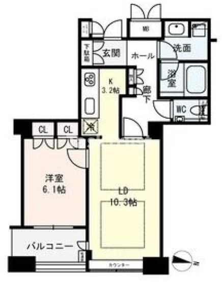 【間取り】 | ディーグラフォート大阪NYタワーHIGOBASHI