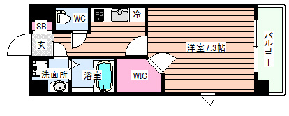 【間取り】 | レジュールアッシュ江坂