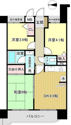 【間取り】 | ライオンズマンション東鷲宮