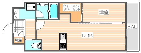 アクアステージ美野島の間取り|使いやすい間取りです。