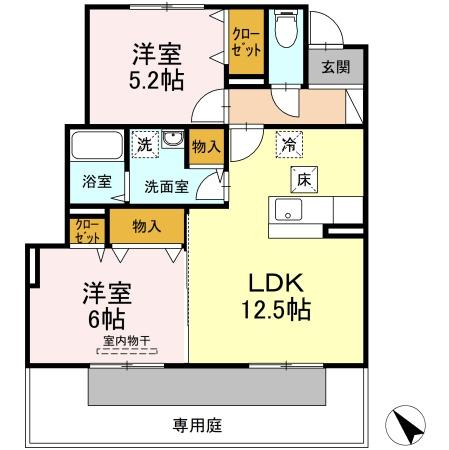 エルブ・ソヴァージュの間取り