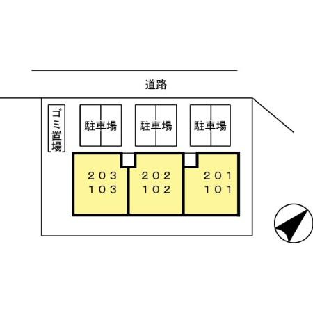 ヴェルドミール春日の区画図