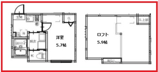 【間取り】 | ロフト　アオイ