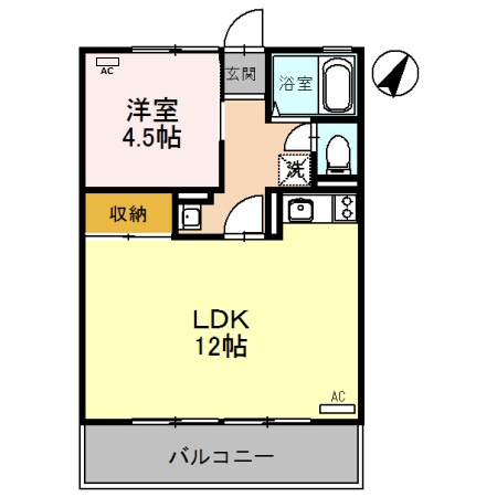 ミリアハイムIIの間取り