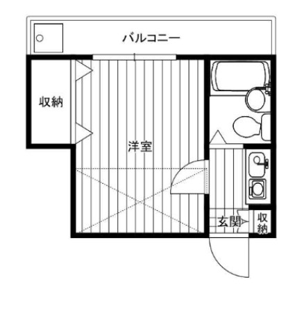 レオパレス馬橋第6の間取り
