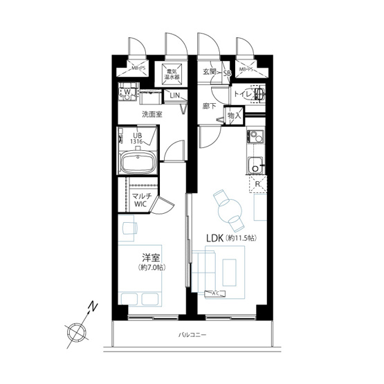 【間取り】 | ライオンズマンション南大塚