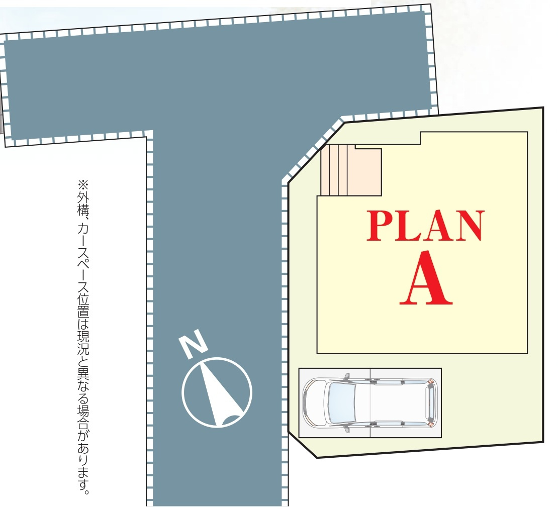 松戸市五香４丁目新築戸建【高木第二小学校：6分】の区画図|区画配置図
