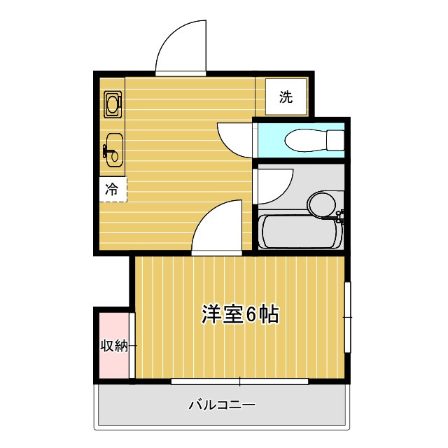 川崎市中原区新丸子町の賃貸マンションの間取り