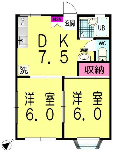 ブランメゾン長後の間取り