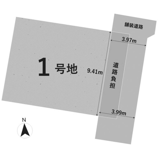 【土地図】 | 桂千代原町　建築条件無し売土地