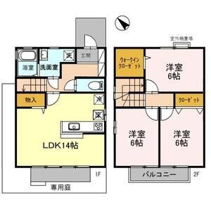 松山タウンハウスの間取り