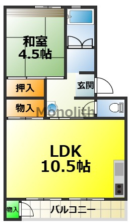 泉北桃山台1丁３号棟の間取り