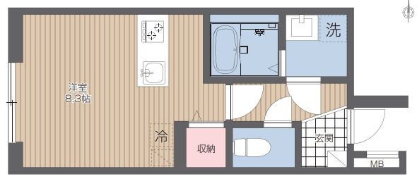 東村山市本町４丁目のアパートの間取り
