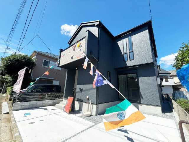 【外観】 | 三芳町藤久保　新築一戸建住宅　全1棟　（ふじみ野店） | 南東に接道し、陽当たり良好！国が定めた住宅性能表示制度において6項目の等級を取得予定！