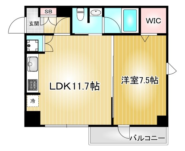 パークフラッツ新栄|名古屋市の賃貸ならMy賃貸の間取り|パークフラッツ新栄