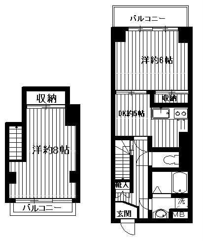 【間取り】 | ビラ・ウエルス　15807