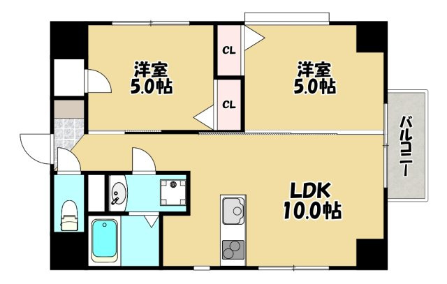 AM夕陽丘セカンドの間取り