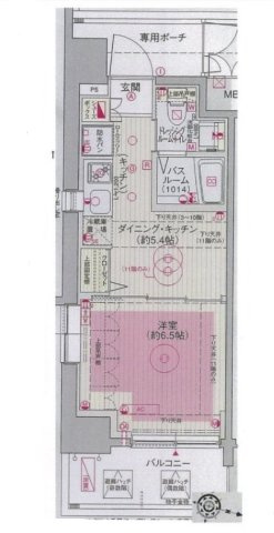 エステムプラザ飯田橋タワーレジデンスの間取り