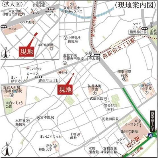 【地図】ウェルスクエアイズム渋谷本町