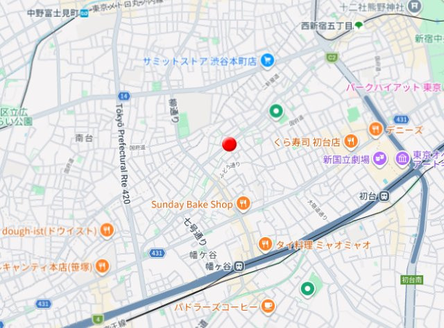ラフォルテ渋谷本町の地図