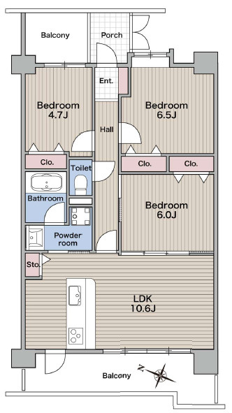 レクセルマンション松原団地第2の間取り