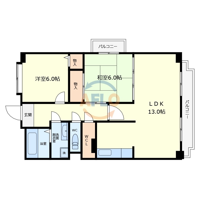 レジェロ住之江の間取り|レジェロ住之江　間取り