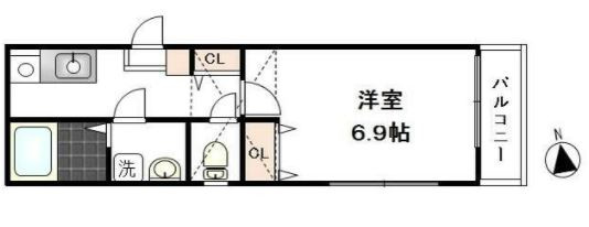 【間取り】 | グランエール | ロフト付１Ｋの間取りです！