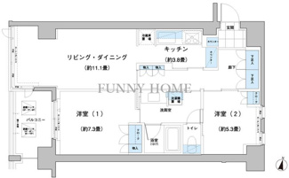 【間取り】 | ガーデニエール砧レジデンス
