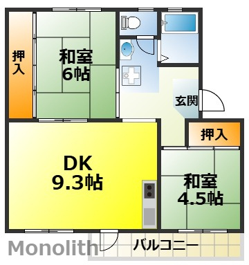 泉北桃山台１丁５号棟の間取り