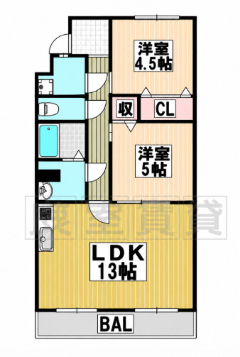 【間取り】 | 春里ハイツ