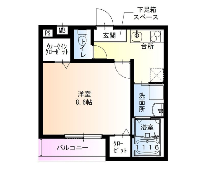 【間取り】 | フジパレス初芝駅東Ⅲ番館